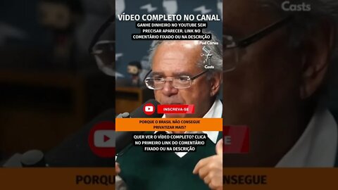 PRIVATIZAÇÃO NO BRASIL #shorts #pauloguedes #privatizar #privatização #privatizações #bolsonaro