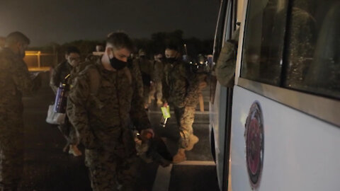 U.S. Marines with Marine Rotational Force - Darwin deploy to Australia (B-Roll)