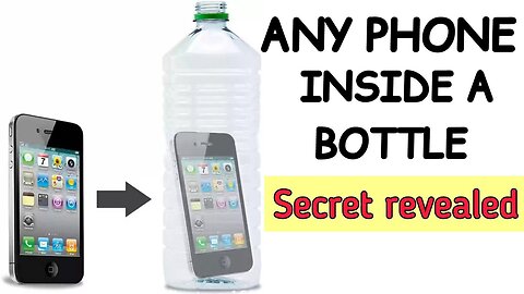 Magic Revealed!! How to put any Phone inside Plastic bottle!! Indian mask magician!!