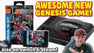 This NEW SEGA Genesis Game Got Me HOOKED! Astebros Also On Nintendo Switch & Steam!