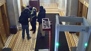 January 6 video they've never shown the public protester is uncuffed by Capitol police