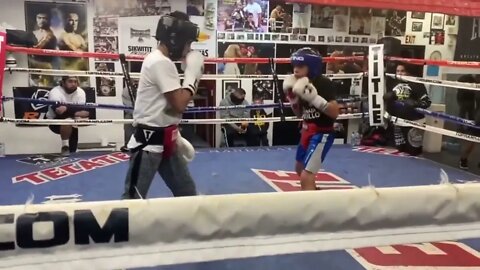 Dylan Capetillo Sparring 14 Year Old