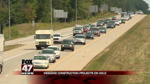 MDOT puts brakes on several construction projects for holiday weekend