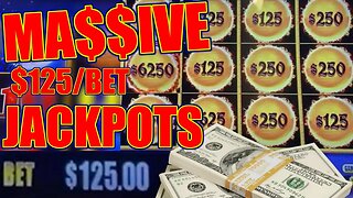 INSANE NONSTOP JACKPOTS PLAYING HIGH LIMIT $125/SPIN DRAGON LINK AUTUMN MOON!