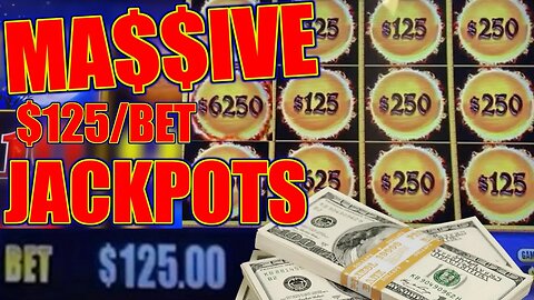 INSANE NONSTOP JACKPOTS PLAYING HIGH LIMIT $125/SPIN DRAGON LINK AUTUMN MOON!