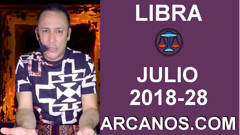 HOROSCOPO LIBRA-Semana 2018-28-Del 8 al 14 de julio de 2018-ARCANOS.COM