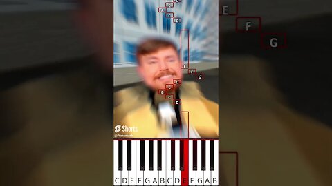 Help The Poor CameraMan but MrBeast (@BigTastyAnimations) - Octave Piano Tutorial