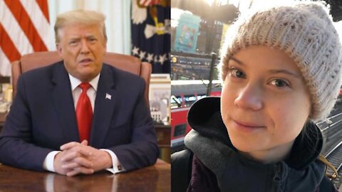 Greta Thunberg Totally Roasted Trump As He Left The White House For The Last Time