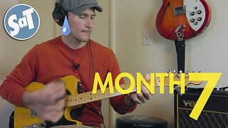 9 MONTH GUITAR CHALLENGE | Part 08 - Month Seven Check-In - THE ISSUE IS SPEED