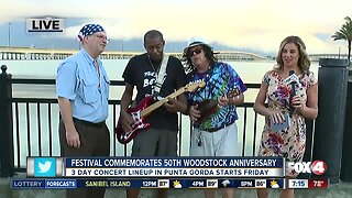 Festival in Punta Gorda commemorates Woodstock anniversary - 7am live preview