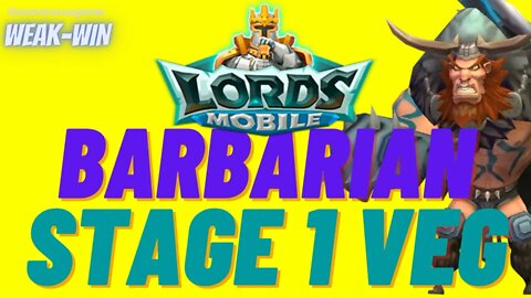 Limited Challenge: Barbarian - Stage 1 VERY EARLY GAME!