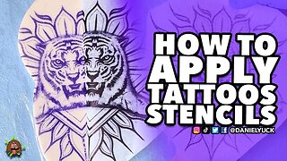 How To Put On A Tattoo Stencil To Fake Skin