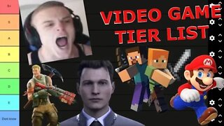 Video Game tier List Joe Bartolozzi