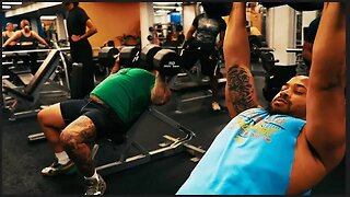 "SHOULDER OVERLOAD" Pressing weight, face slaps, & skipping abs| Peace Bi Piece (Gym Edition) VLOG 5