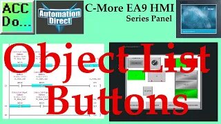 C-More EA9 HMI Series Panel Object List Buttons