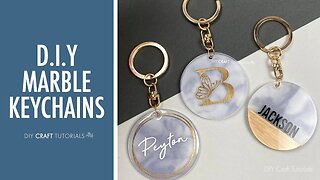 MARBLE RESIN KEYCHAIN TUTORIAL YOU HAVE TO TRY!