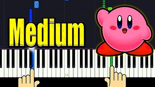 Gourmet Race Kirby - Medium Piano Tutorial + Music Sheets