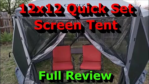 Check This Out! 12x12 Quick Set Screen Tent - Full Review