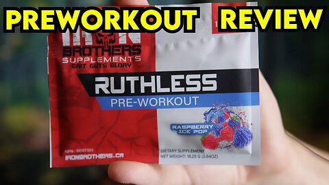 Iron Brothers Supplements RUTHLESS Raspberry Ice Pop Review