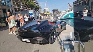 Extreme Ferrari SP2 Monza and superyacht Ferrari super-fan. Lovely! [4k 60p]