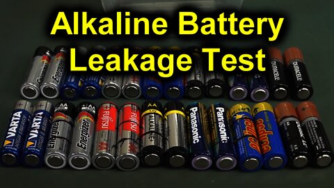 EEVblog #1274 - Long Term Alkaline Battery Leakage Testing