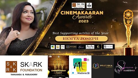 Best Supporting Actress of the year 2023 | Remya Joseph | SKARK | Cinemakaaram Awards | Malik |