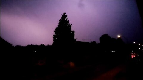 Thunderstorm and lightning