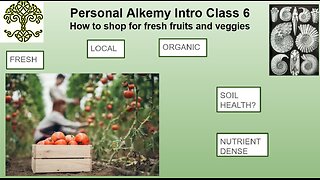 Personal Alkemy Intro to Health Class 6 of 10 Dec. 28 2023 - The Best Foods Why Where How