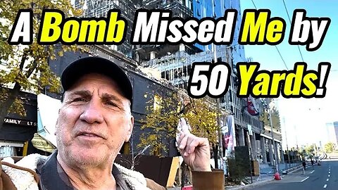 Ron Visits Recently Bombed Sites & Bomb Shelters in Kyiv