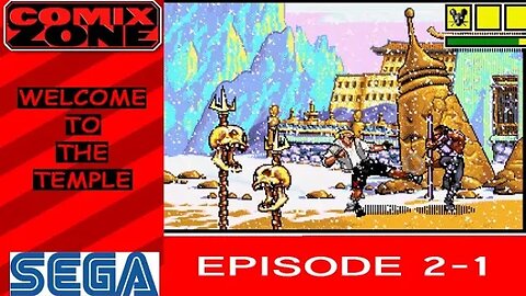 Comix Zone: Episode 2-1 - Welcome to the Temple (no commentary) Sega Genesis