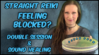 Reiki For Removing Blockages + Stagnation With Ocean Drum Sound Healing l Clearing Your Energy