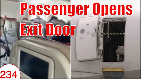 Passenger opens exit door during airplane flight in South Korea