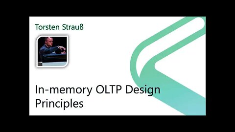 2021 Data.SQL.Saturday.LA presents: In-memory OLTP Design Principles