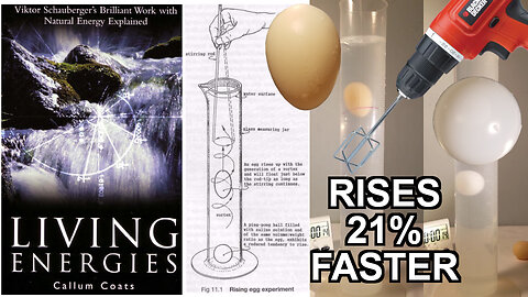 🔬#MESExperiments 39: Replicating Viktor Schauberger's Rising Egg Experiment with a Drill