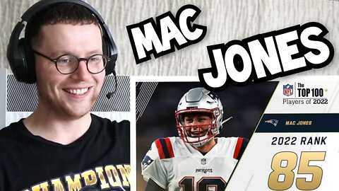 Rugby Player Reacts to MAC JONES (New England Patriots, QB) #85 NFL Top 100 Players in 2022