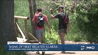Signs of heat-related illness