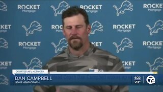 Lions coach Dan Campbell said his press conference was for fans, players