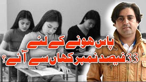 Passing Marks 33 % In Pak, India, England, USA. Why And How By Samiullah Khatir