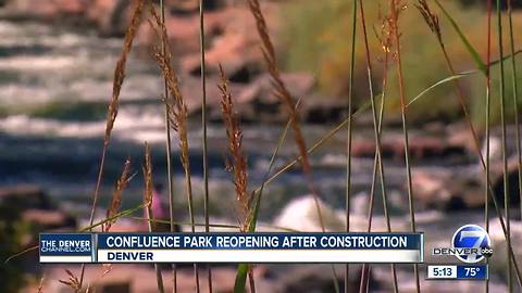 Confluence Park reopening after construction