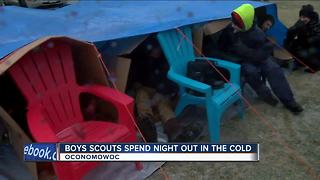 Boy Scouts in Oconomowoc sleep outside during snowstorm