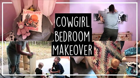 Girl's Bedroom Makeover//Eclectic Cowgirl//Making A House A Home