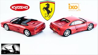 Ferrari F355 GTB VERSUS Ferrari F355 Spider I IXO vs Kyosho 1/43