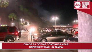 Champs Sports store set on fire during protest in Tampa