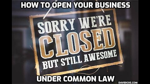 How businesses can reopen under common law