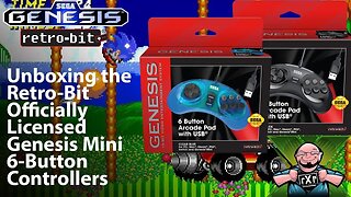 Unboxing the Retro-bit 6 button Wired Arcade Controller for the Sega Genesis Mini