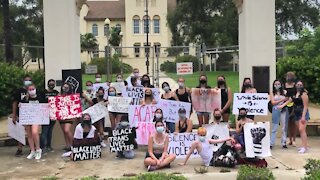 Students hold peaceful protest in West Palm Beach