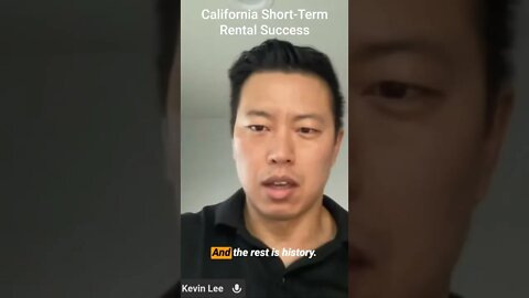 California Short-Term Rental Success with Kevin Lee #shorts