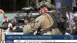 Less-lethal force police protocols
