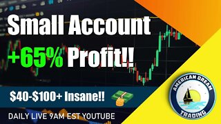 Small Account Huge 65% Profit Stock Market