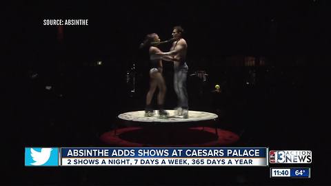 Absinthe adds shows at Caesars Palace